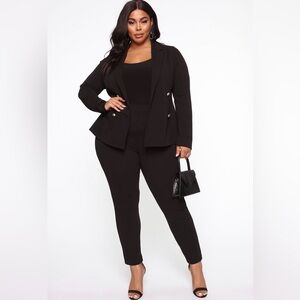 Plus Blazer Set